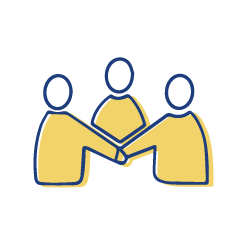 social-inclusion.png icon of three people shaking hands