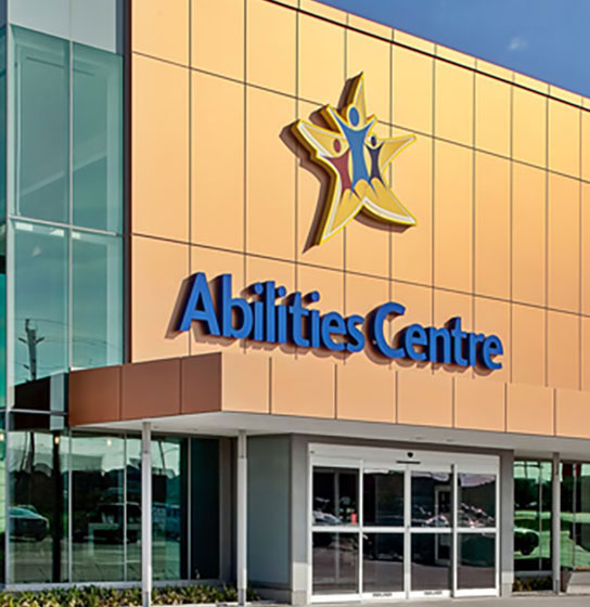 Image of Abilities Centre facility in Whitby Ontario