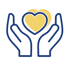 quaility-of-life.png quaility-of-life icon shows two hands outlined in blue with a heart that has a yellow hard inside